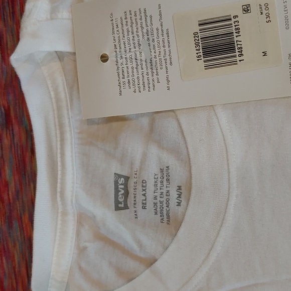 LEGO x Levi's collaboration tee w/colab bandana...FIRE! both included and NWT - Picture 3 of 8